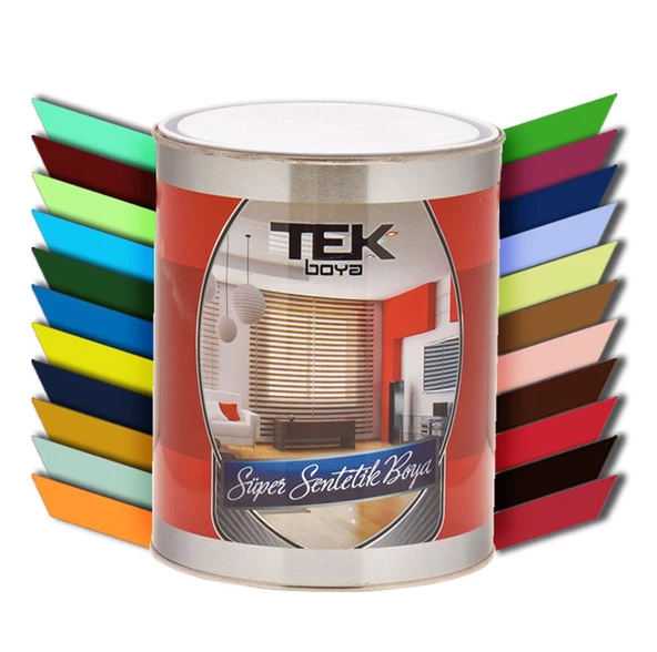 Tek 2.5 Lt Süper Lüx Sentetik Yağlı Boya Ahşap Metal Duvar Boyası