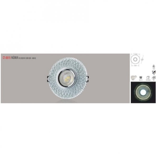 CT-6615 YAĞMUR CAM SPOT (AMPULSUZ)CATA - 1
