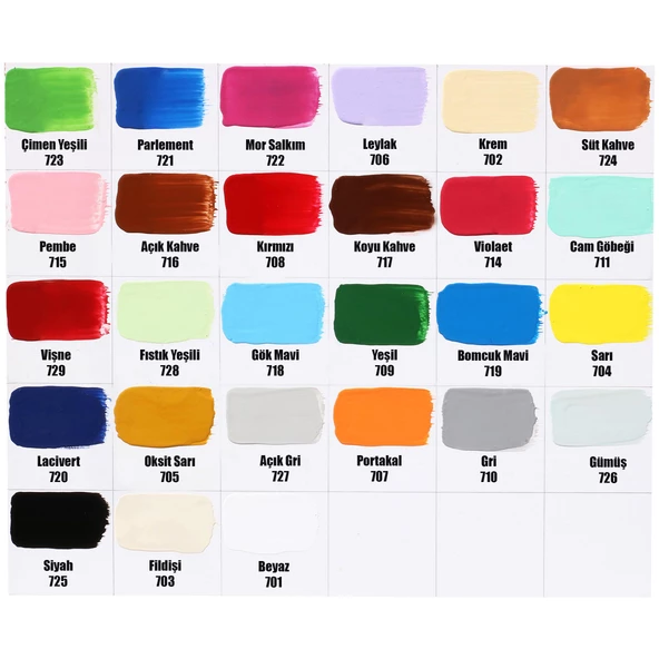 Tek 0.75Lt Süper Lüx Sentetik Yağlı Boya Ahşap Metal Duvar Boyası - 3