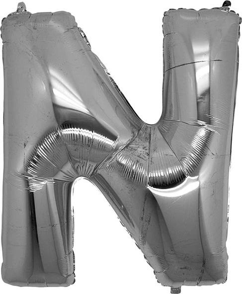 Nessiworld  N Harf Folyo Balon Gümüş Renk  40 inç - 2