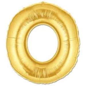 NessiWorld O Harf Folyo Balon Altın Renk  40 inç - 1