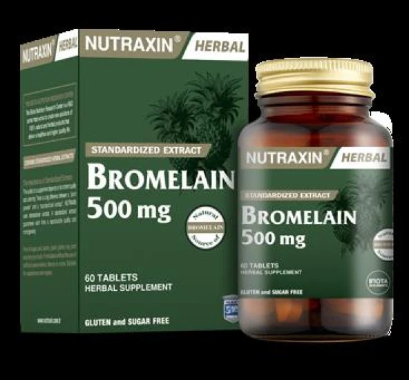 Nutraxin Bromelain 60 Tablet 8697432095593