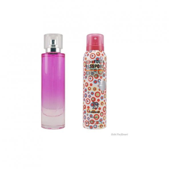 Youth Passport Carnaval Kadın Parfümü + Deodorant Set - Resim 2