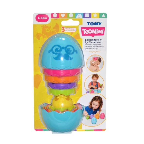73080 Tomy - İç İçe Yumurtalar 6-36 ay - 3