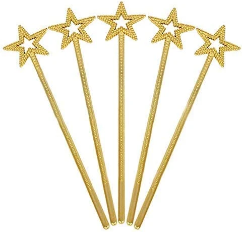 Nessiworld Altın Renk Yıldız Peri Asası Peri Değneği 34 cm 1 Adet - 6