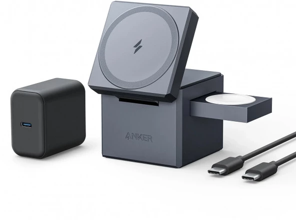 Anker 3-in-1 Cube With Magsafe Şarj - Y1811