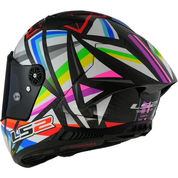LS2 THUNDER KARBON GP AERO FLASH SİYAH KASK - 3