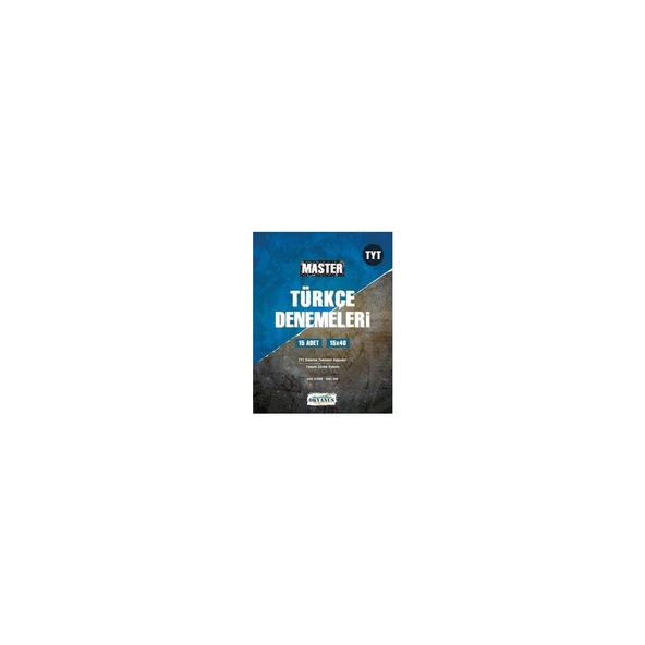 Tyt Master 15 Türkçe Denemeleri
