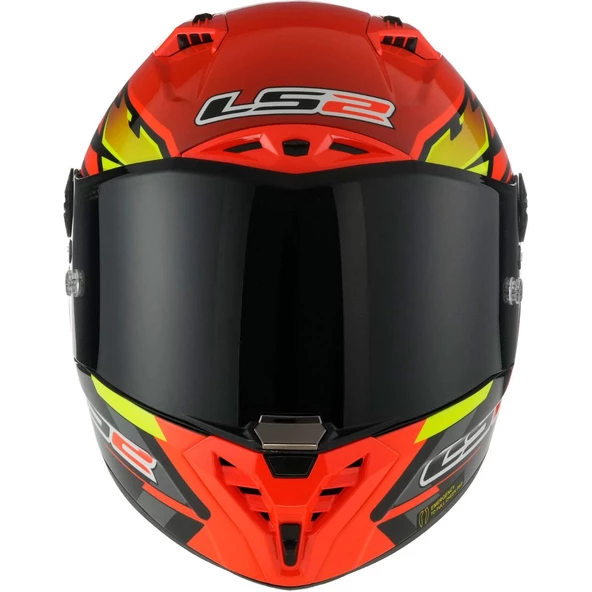 LS2 THUNDER KARBON GP AERO FIRE KIRMIZI-SİYAH KASK - 2