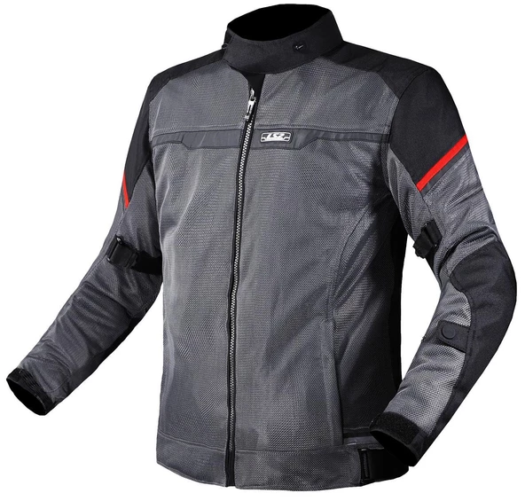 LS2 RIVA MONT YAZLIK SİYAH-GRİ-KIRMIZI