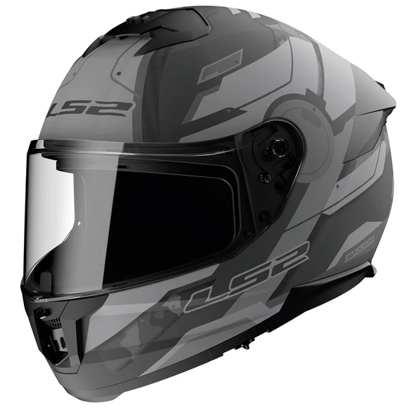 LS2 STREAM 2 SHADOW MAT TITANIUM-GRİ KASK - 1