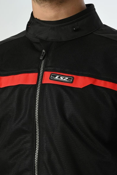 LS2 RIVA MONT YAZLIK SİYAH-KIRMIZI - Resim 9