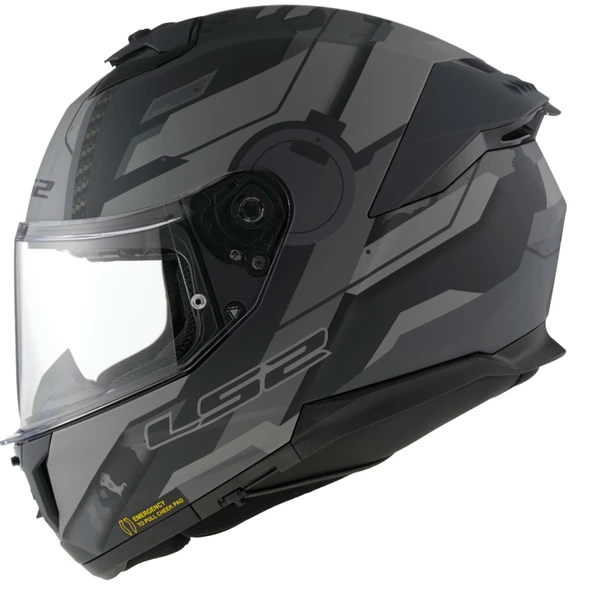 LS2 STREAM 2 SHADOW MAT TITANIUM-GRİ KASK - 3