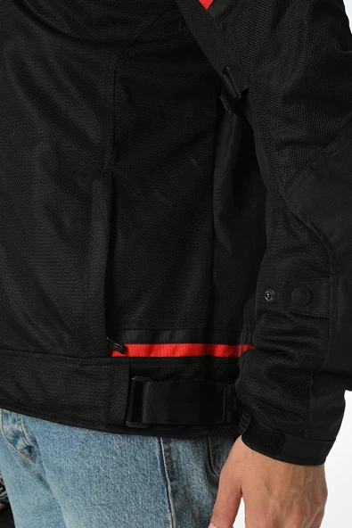 LS2 RIVA MONT YAZLIK SİYAH-KIRMIZI - Resim 10