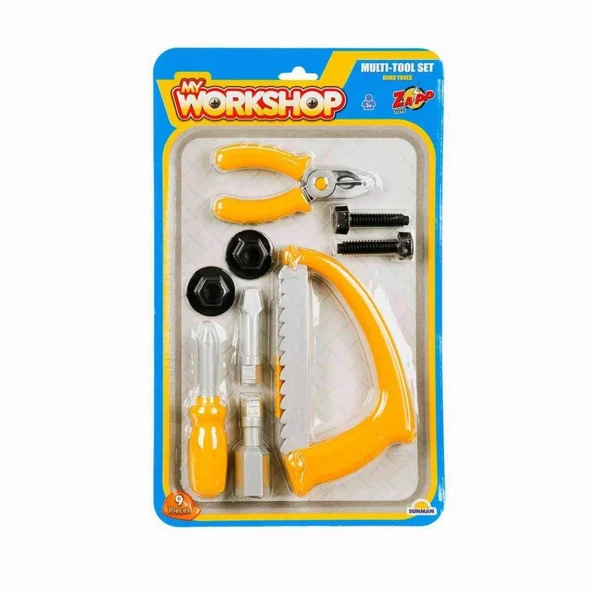 3719 Zapp Toys My Workshop Tamir Seti 9 Parça -Sunman - 5