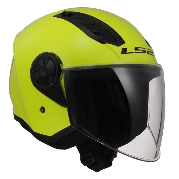 LS2 AIRFLOW 2 NEON SARI KASK - Resim 7