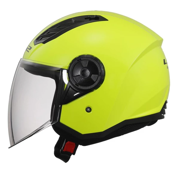 LS2 AIRFLOW 2 NEON SARI KASK - Resim 2