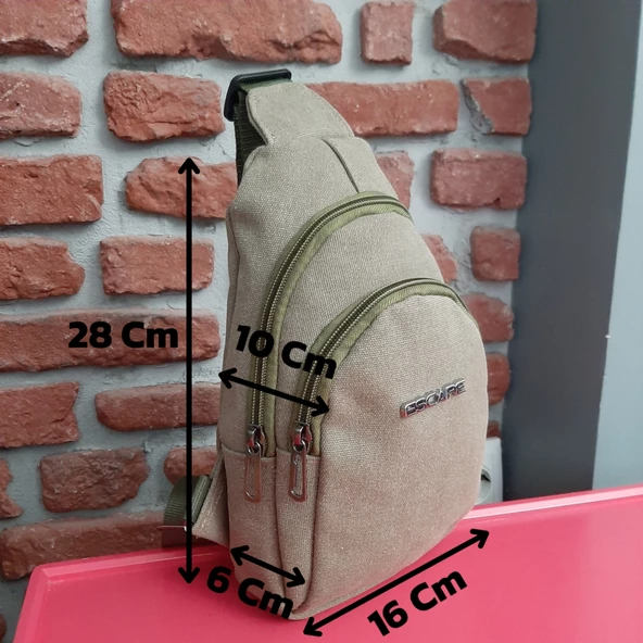 Escape Kanvas Çapraz Göğüs Çantası 3520 Gvn-0069 - 6