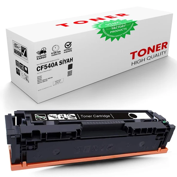 HP M254dw CF540A Siyah Muadil Toner