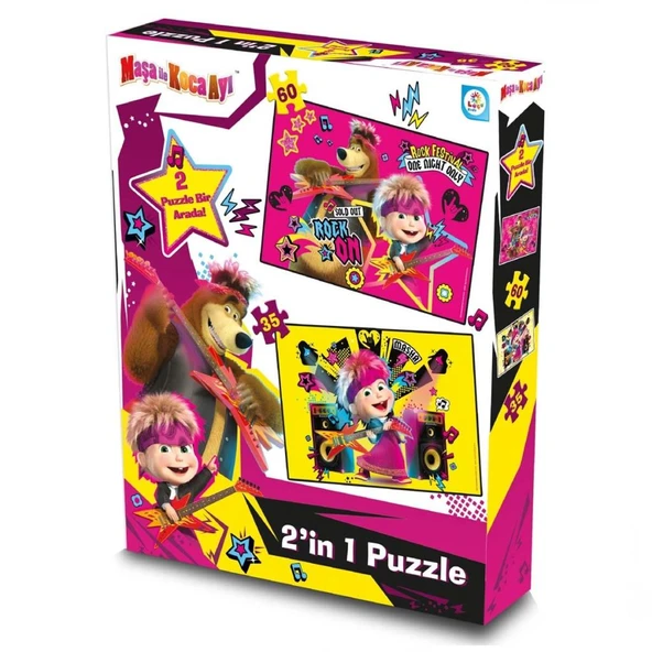 Nessiworld Maşa ile Koca Ayı 2'li Puzzle - 2