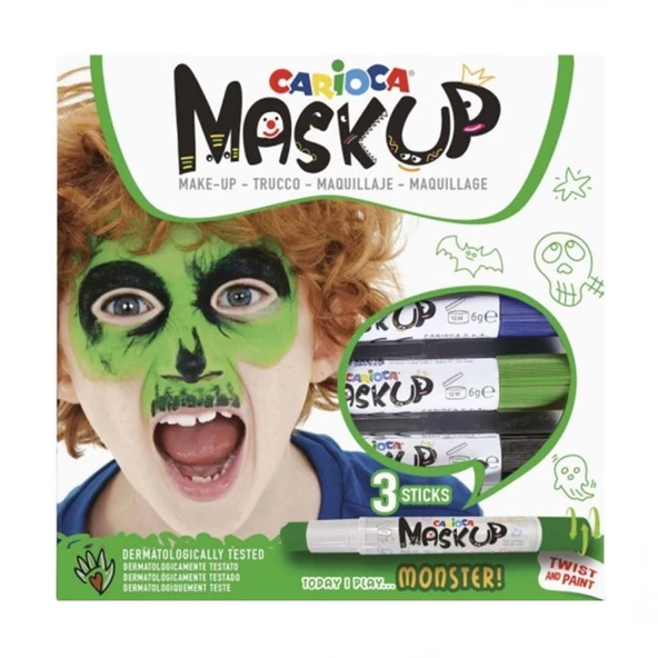 Nessiworld Carioca Mask Up Yüz Boyası 3 Renk Monster - 3