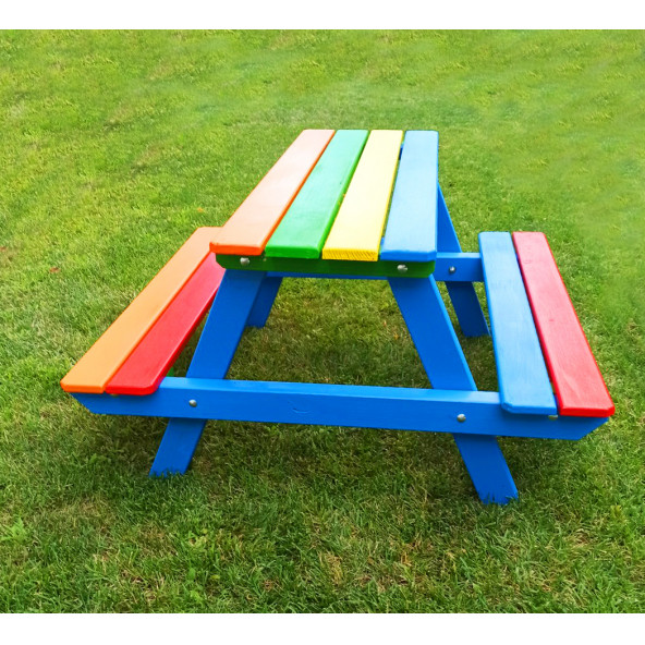 Çocuk Piknik Masası Renkli