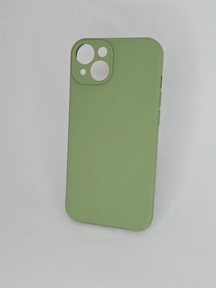 İPHONE 14 CAPPY SİLİKON YEŞİL KILIF - 2