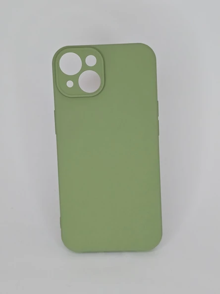 İPHONE 14 CAPPY SİLİKON YEŞİL KILIF - 3
