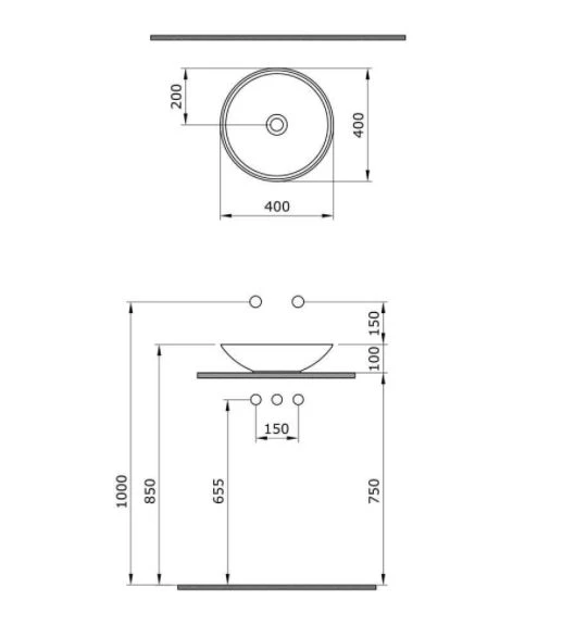 Bocchi Venezia Çanak Lavabo Kırmızı 40 cm 1120-019-0125 - 2
