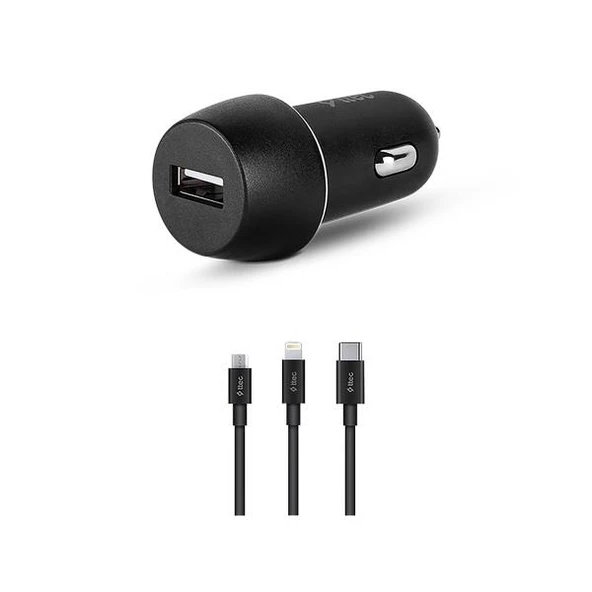 Ttec 2CKS20TS SmartCharger 2.1A Araç Şarj Aleti + Trio Kablo