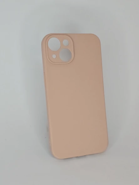 İPHONE 14 CAPPY SİLİKON PEMBE KILIF - 3
