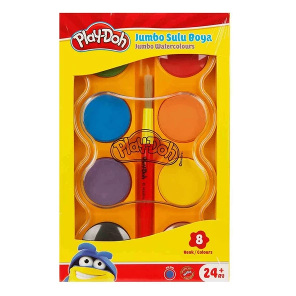 Nessiworld Play-Doh Jumbo Sulu Boya 8 Renk - 1