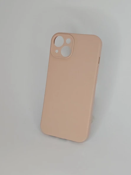 İPHONE 14 CAPPY SİLİKON PEMBE KILIF - 2