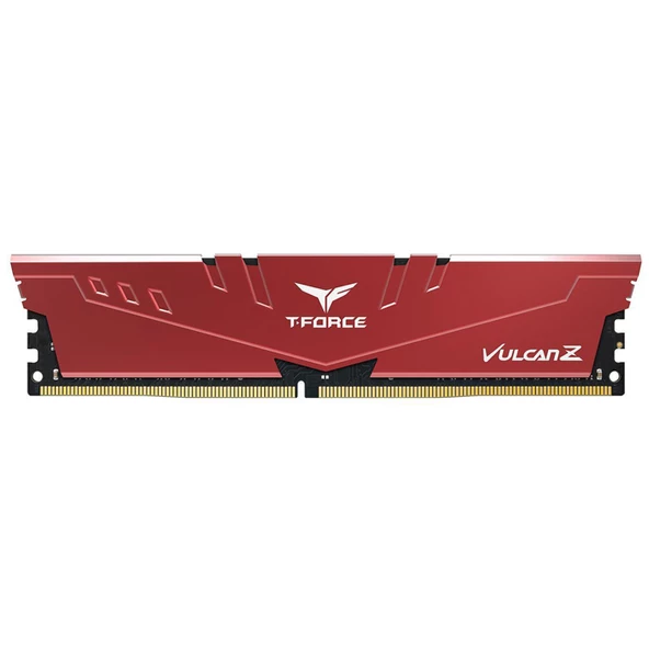 Team T-Force Vulcan Z Red 16GB(1x16GB) 3200Mhz CL16 DDR4 Gaming Ram (TLZRD416G3200HC16F01) - 2