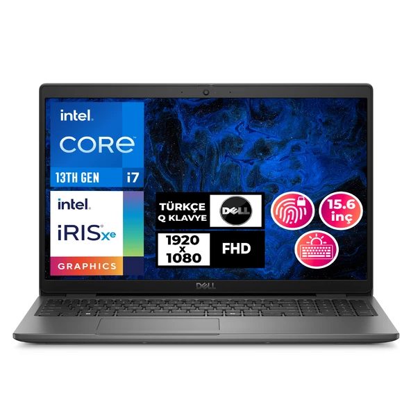 Dell Latitude 3550 i7-1355U 32GB 2TB SSD 15.6" FHD W11P Taşınabilir Bilgisayar N010L355015U 016