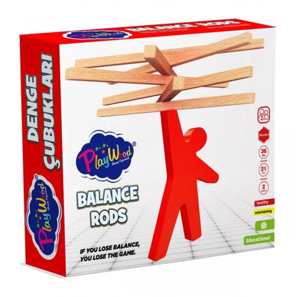 Nessiworld Playwood Ahşap Denge Çubukları - 6