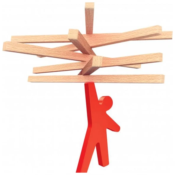 Nessiworld Playwood Ahşap Denge Çubukları - 4