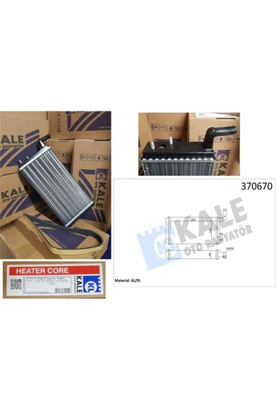 ÖLMEZ OTO YEDEK PARÇA KALORİFER [BRAZING VERSİYONU KL271100] FIAT/TOFAŞ SKD MURAT 131 ŞAHİN DOĞAN SLX 1.6 74= (AT/MT) BORU