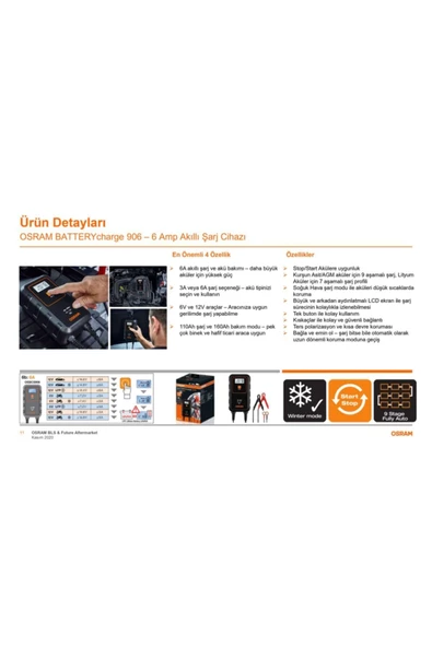Osram Batterycharge 906 Akü Şarj Cihazı Oebcs906 - 5