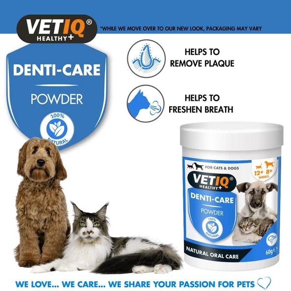 Vet IQ Kedi ve Köpek İçin Diş Bakım Tozu 60 gr - Resim 2