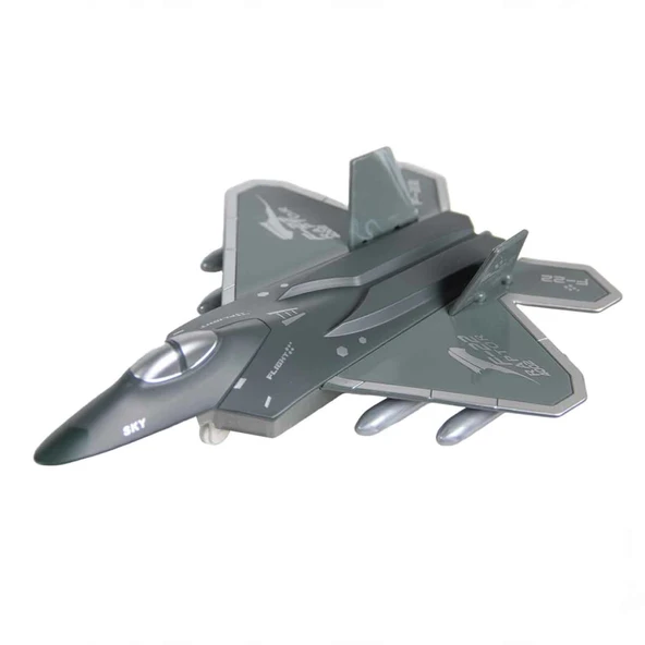 Nessiworld Metal Çekbırak Savaş Uçağı - 8