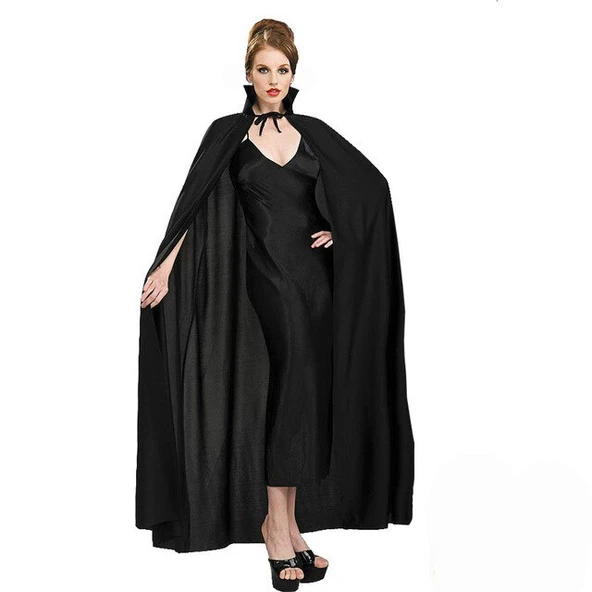 Nessiworld   Siyah Yakalı Yetişkin Pelerin 120 cm - 2