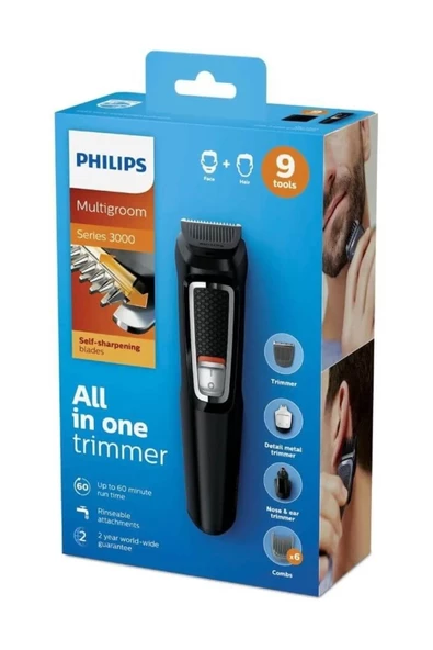 Philips Multigroom 3000 Serisi MG3740/15 9'u 1 Arada Erkek Bakım Seti - 4