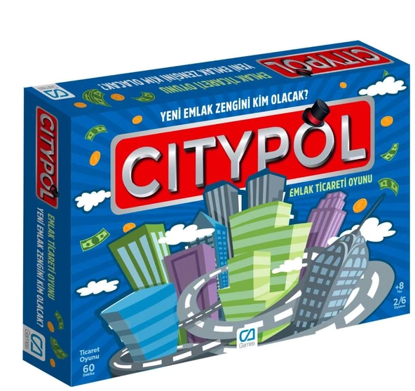 Nessi World CAOYN-5221 Citypol Emlak Ticaret Oyunu -CA Games