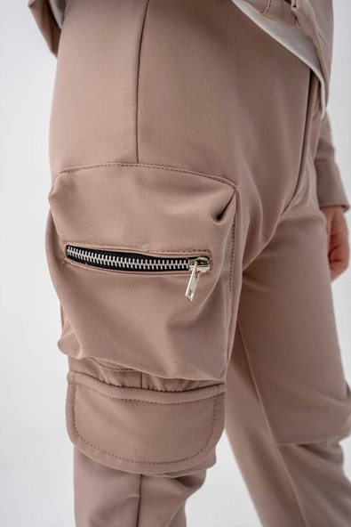 Çıtçıtlı Balon Cepli 3 Parça Erkek Çocuk Ceketli Takım - 5