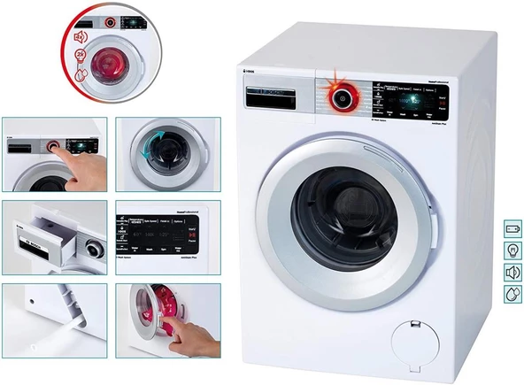 Nessiworld Bosch Oyuncak Sesli Işıklı Çamaşır Makinesi - 4