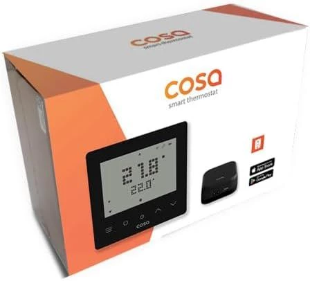 Cosa Akıllı Oda Termostatı Kablosuz Kombi Kontrolü v5 - Siyah - 2