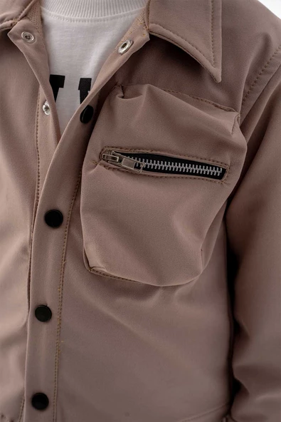 Çıtçıtlı Balon Cepli 3 Parça Erkek Çocuk Ceketli Takım - 3