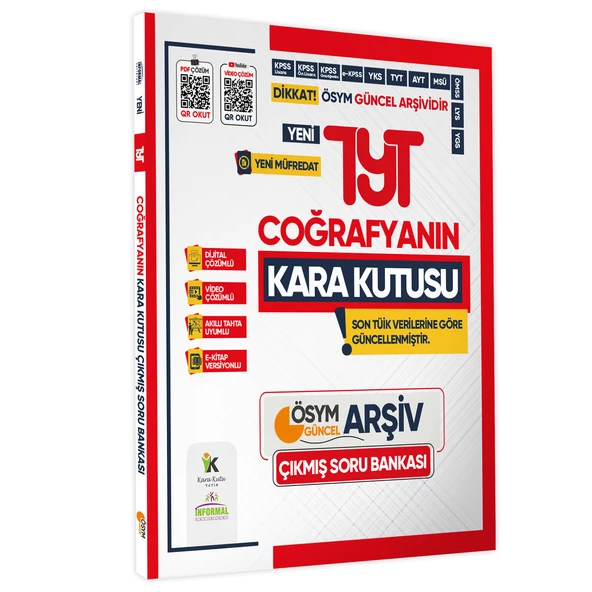 2025 TYT COĞRAFYANIN Kara Kutusu ÖSYM Çıkmış Soru Havuzu Bankası Maarif Modeli Video/PDF Çözümlü - 1
