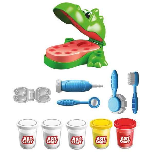 NessiWorld Art Craft Dino Dişçi Hamur Seti - 7